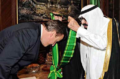 David Cameron receiving his award for 