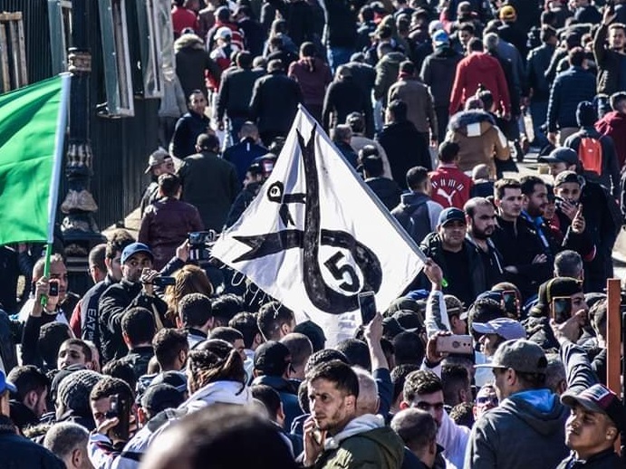 Flag combines the Arabic word for