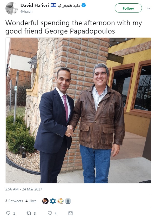 The photo posted by Ha'ivri on Twitter