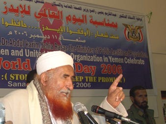 Zindani at the World AIDS Day event, claiming he had found a cure for HIV